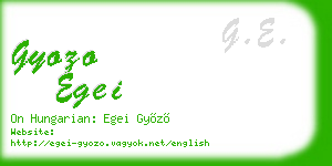 gyozo egei business card